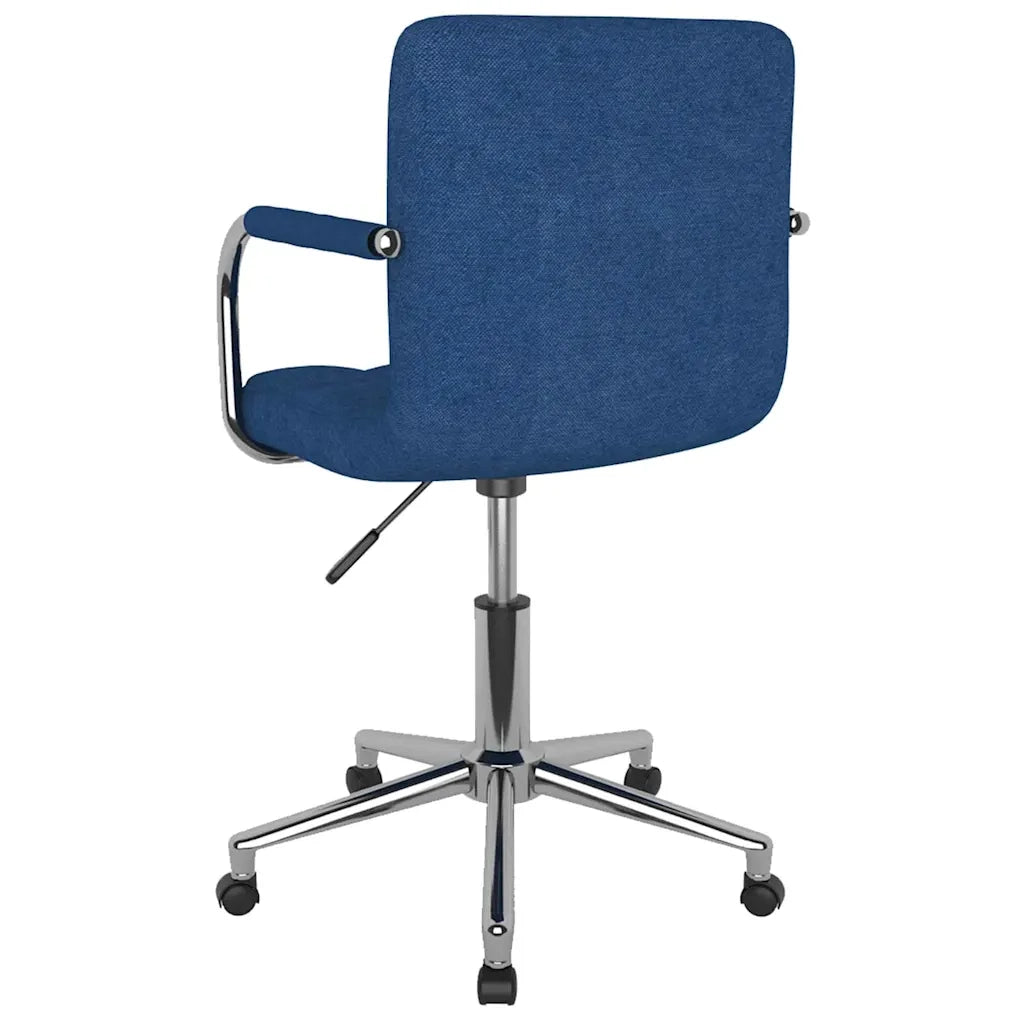 Sedia da Ufficio Girevole Blu in Tessuto 334795
