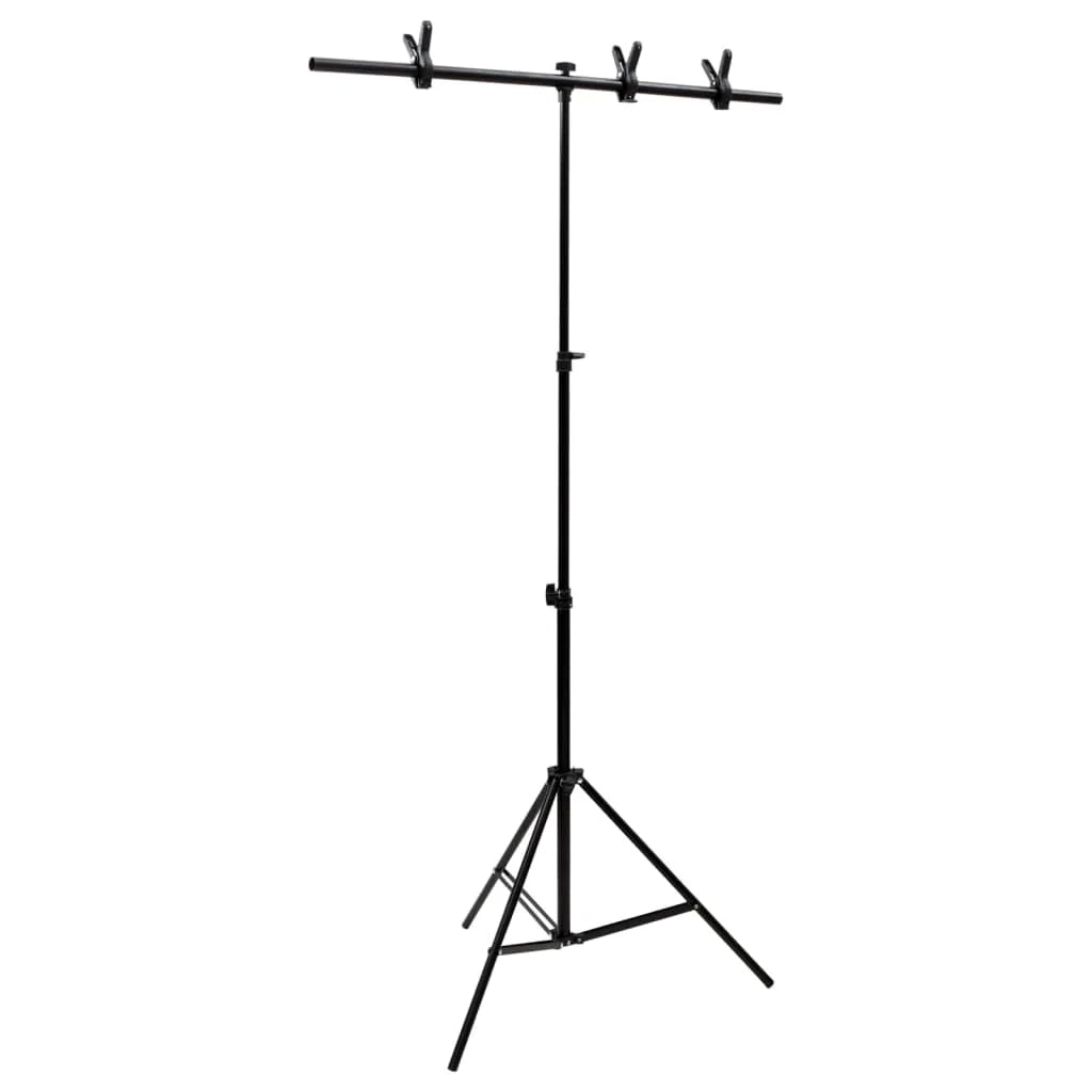 Kit per studio fotografico con illuminazione e schermo con sfondo nero 02_0042437