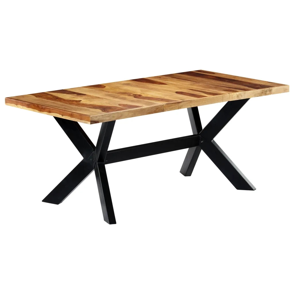 Tavolo da Pranzo 180x90x75cm in Legno Massello di Sheesham cod mxl 26291