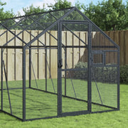 vidaXL Voliera Antracite 1,79x4x1,85 m in Alluminio