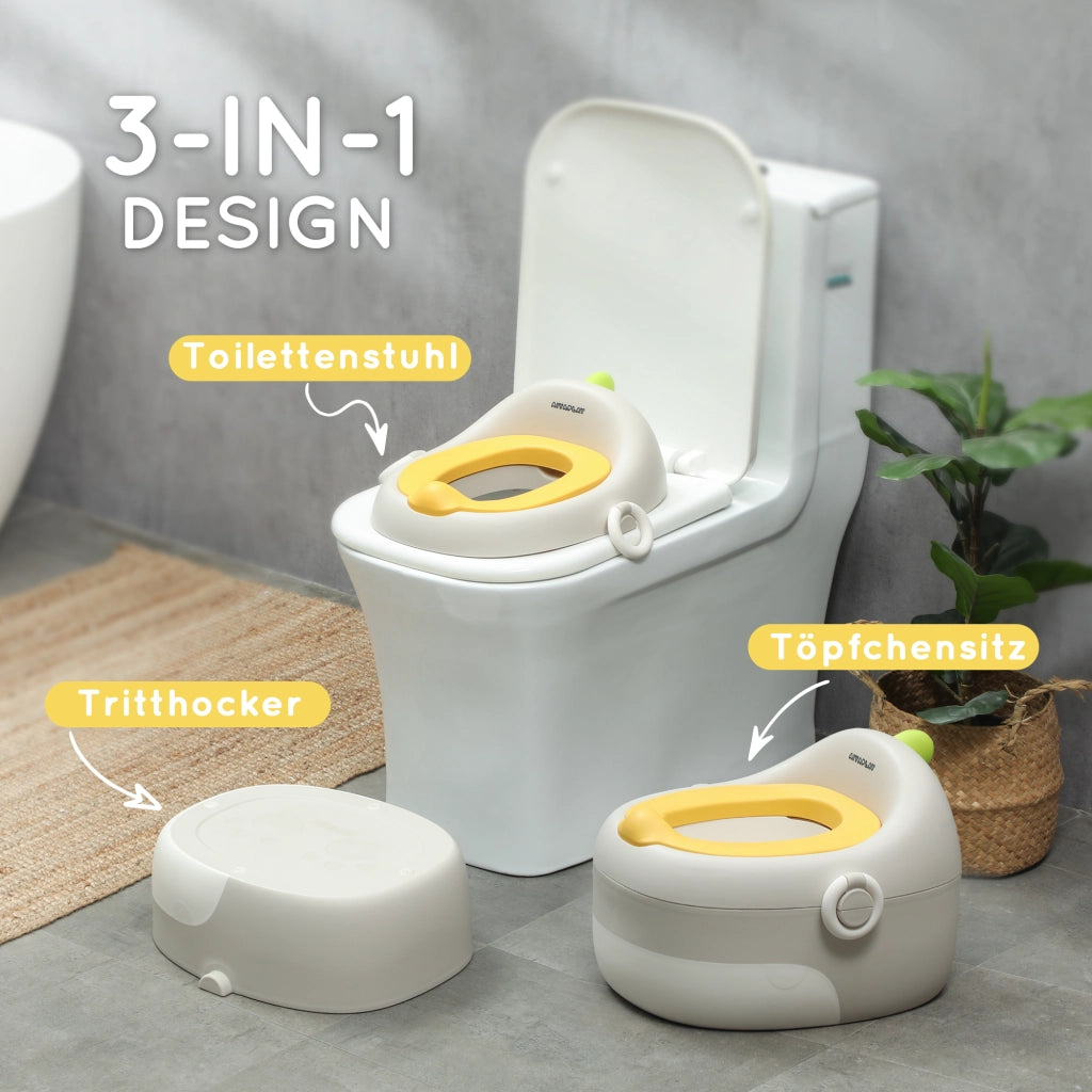 Vasino per Bambini 3 in 1 ¨C zephmum ¨C Grigio, Sfoderabile, Fino a 50 kg