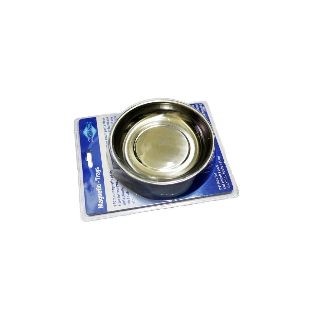 Trade Shop - Vaschetta Vassoio Piatto Magnetico Porta Minuterie Viti E Bulloni Tondo 150 Mm -