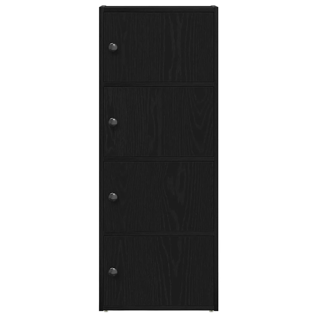 Libreria Rovere Nero 40x24x102 cm in Legno Multistrato 860374