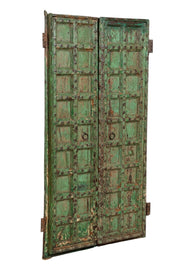 Biscottini Porta portone in legno massello e ferro da interno o da esterno vecchia e antica medievale