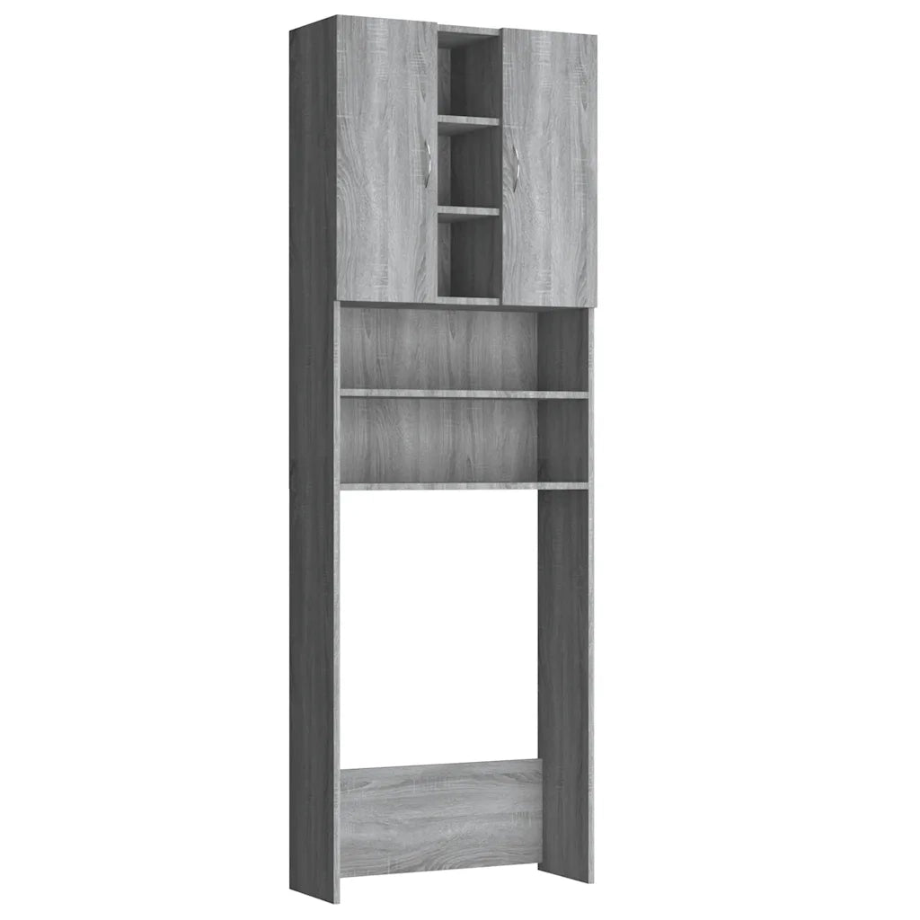Mobile per Lavatrice Grigio Sonoma 64x25,5x190 cm CFW1955385