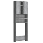Mobile per Lavatrice Grigio Sonoma 64x25,5x190 cm CFW1955385