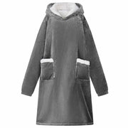 Felpa coperta Grigio scuro M Pile e Flanella