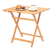 Lestizza, Tavolo da Esterno 4 Posti, 60x80x72h cm Marrone
