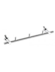 RAWELL gancio 3 ganci in cromo per radiatore 35,5x4x9 cm