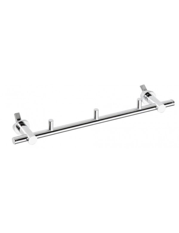 RAWELL gancio 3 ganci in cromo per radiatore 35,5x4x9 cm