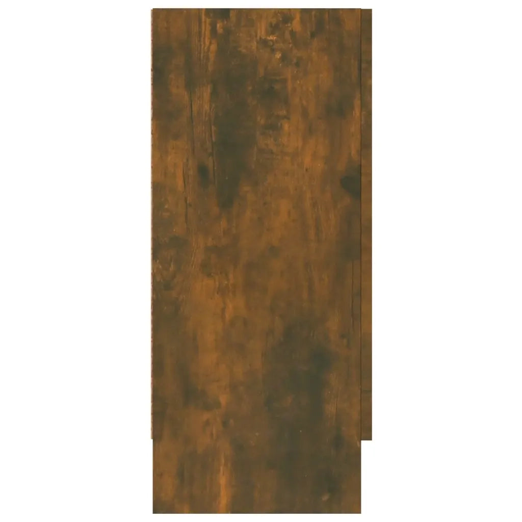 Mobile Vetrina Rovere Fumo 120x30,5x70 cm in Legno Multistrato 815627