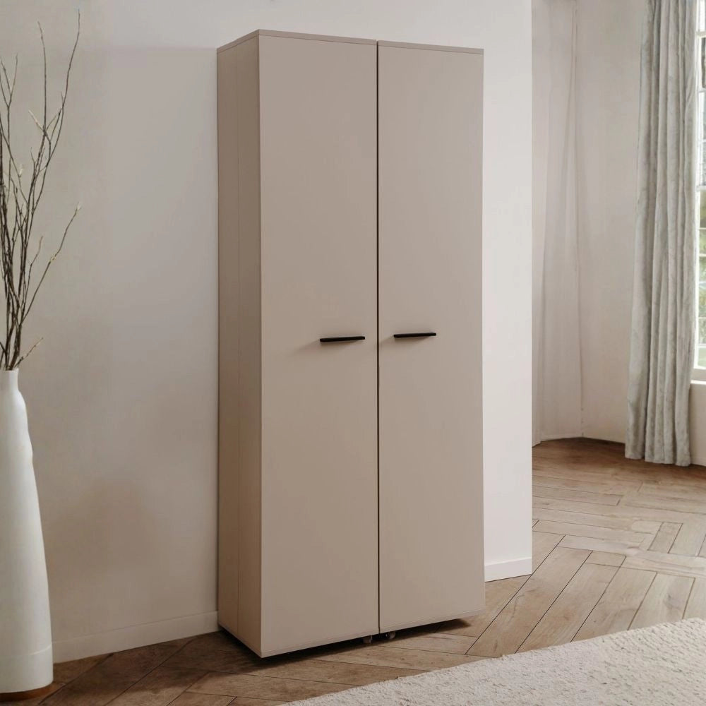 Scarpiera cashmere 2 ante con scomparti Lugo02A 74x34x181