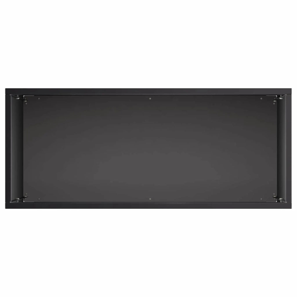 Vaso da giardino 2 pz Nero 50 x 20 x 40 cm 8005443