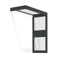 Canopia Sophia Pensilina Da Esterno 215X95 cm + Parete laterale
 Grigio / Trasparente