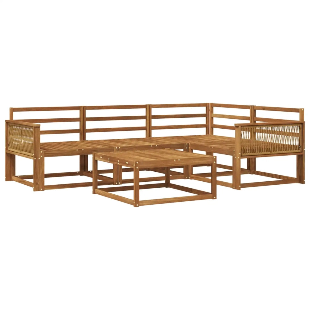 Set di divani da esterno 5 pcs Naturale