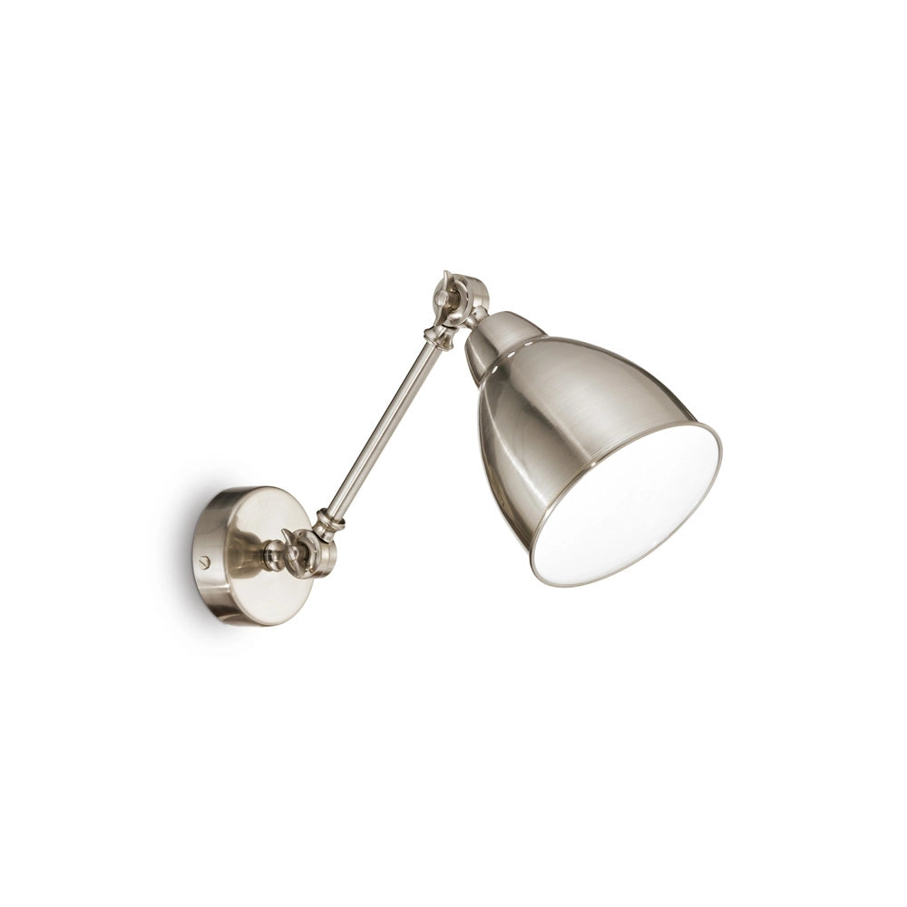 Applique Industrial-Minimal Newton Metallo Cromo 1 Luce E27