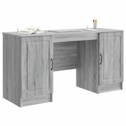 Scrivania | Tavolo da Ufficio Grigio Sonoma 142,5 x 50 x 75 cm Legno ingegnerizzato