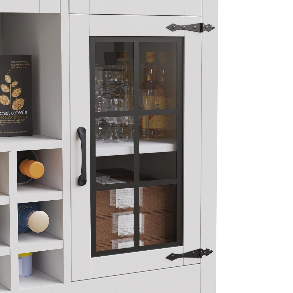 Libreria Alta con Luce LED ¨C MINIMAL ¨C Legno, Portabottiglie, Ripiani Regolabili
