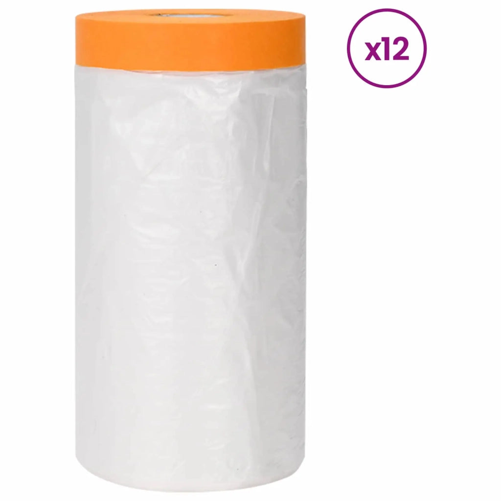 Telo per polvere con nastro adesivo 12 pz 140 x 3300 cm HDPE CFW4348151