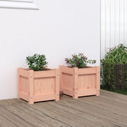 Fioriere da Giardino 2 pz in Legno Massello di Douglas 837401