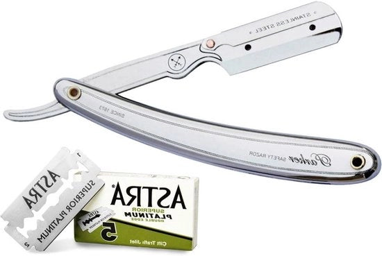 Lama a doppia lama per rasoio da barba Parker-Astra 2 in un pacchetto