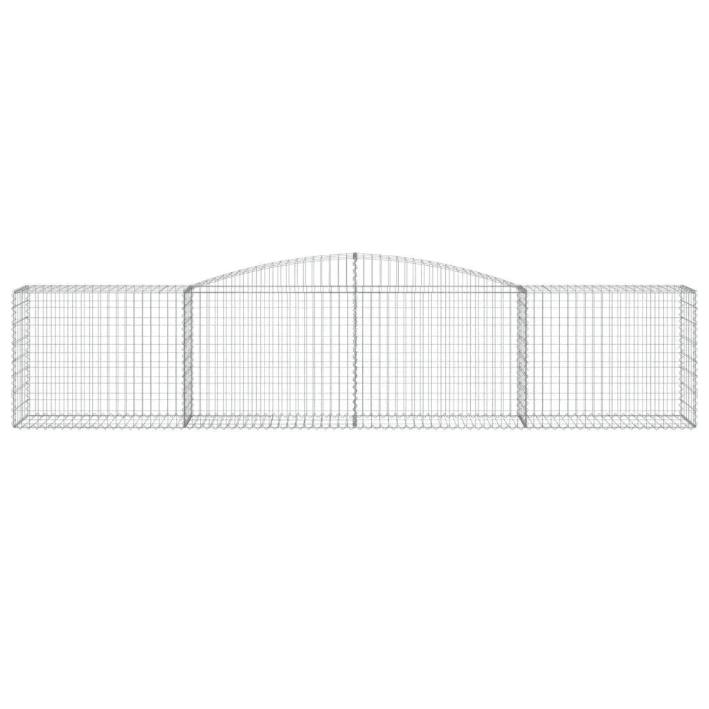 Cesti Gabbioni ad Arco 6 pz 400x50x80/100 cm Ferro Zincato 3146987