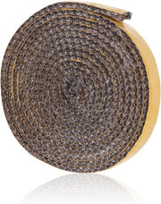 Sigillante adesivo per camini aperti - 2mmx15mmx2m - Tela di vetro adesiva - Sigillante di porta sostitutivo per stufe a legna fino a 550°C