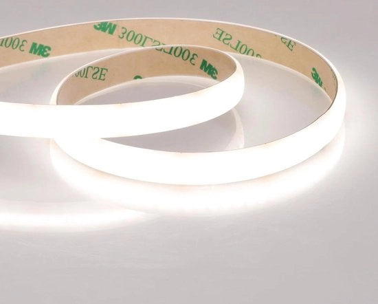 Luce a Led a Neon a COB 24 V 5 m 4000 K Bianco Naturale 280 led/m IP65 Resistente all'Acqua Diffusione CRI 92 + 8750 lm Super Luminoso 100 W Striscia di Luce Dimmabile per Casa e Commercio