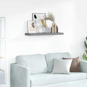Scaffale a Parete Grigio 80x23,5x3,8 cm in MDF 323856