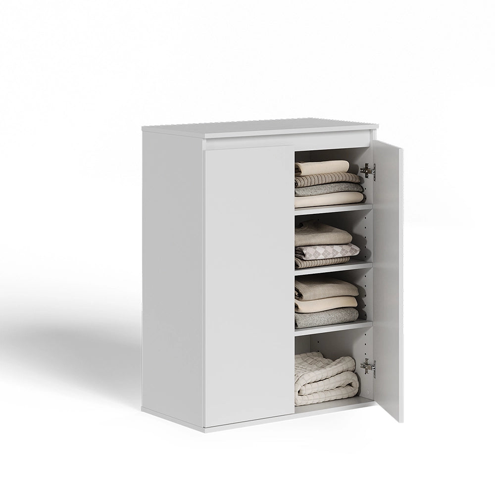 Vicco Cassettiera Bianco 74 x 99.6 cm con 2 ante