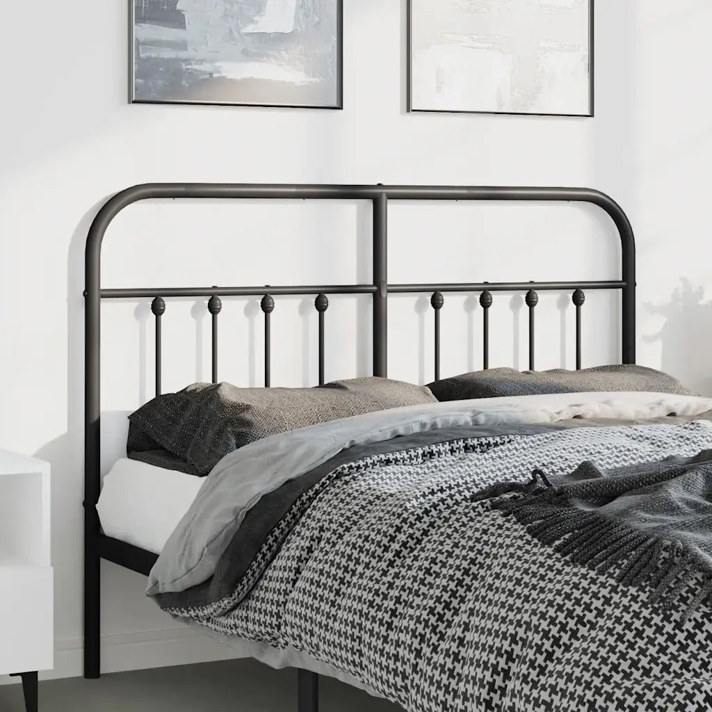 Testiera | Testata di Ricambio in Metallo Nero 150 cm