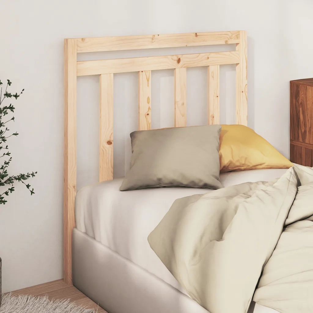 Testiera per Letto 95x4x100 cm in Legno Massello di Pino cod mxl 33879