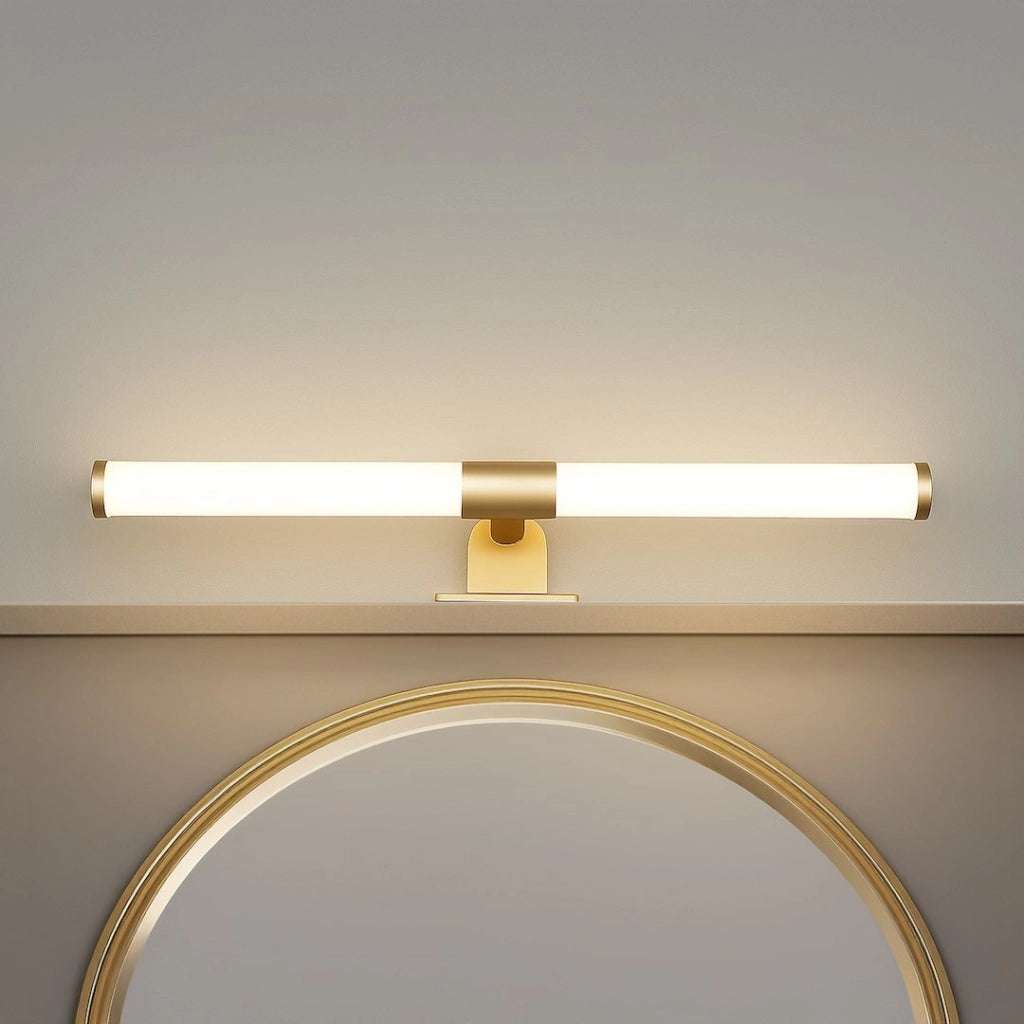 Applique bagno sopra specchio moderna oro 40cm LED6W IP44