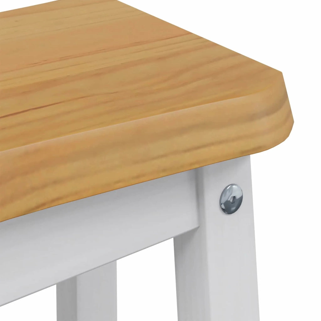VidaXL Sgabello da bar EKAI 2 pcs Bianco 40 x 29 x 45,5 cm 42037012