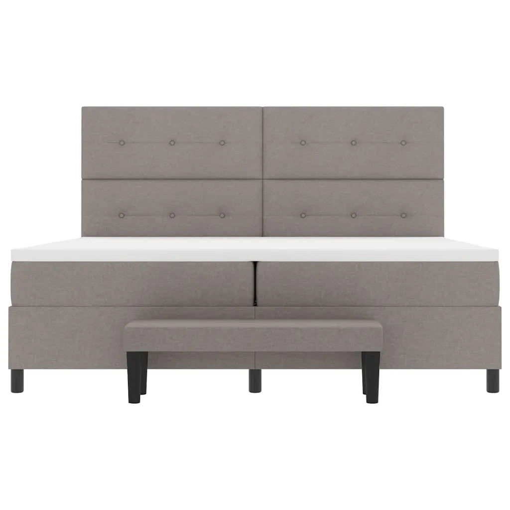 Letto a molle con testiera Talpa 200 x 200 cm Tessuto 3344097
