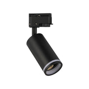 Faretto da Binario Monofase Track Light GU10 Orientabile in Alluminio Nero per Illuminazione Interni – Compatibile Binari Standard – Max 35W