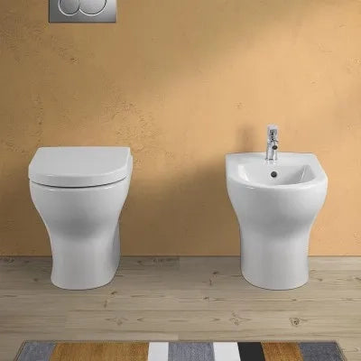 Copriwater originale serie Pestum bianco lucido in termoindurente