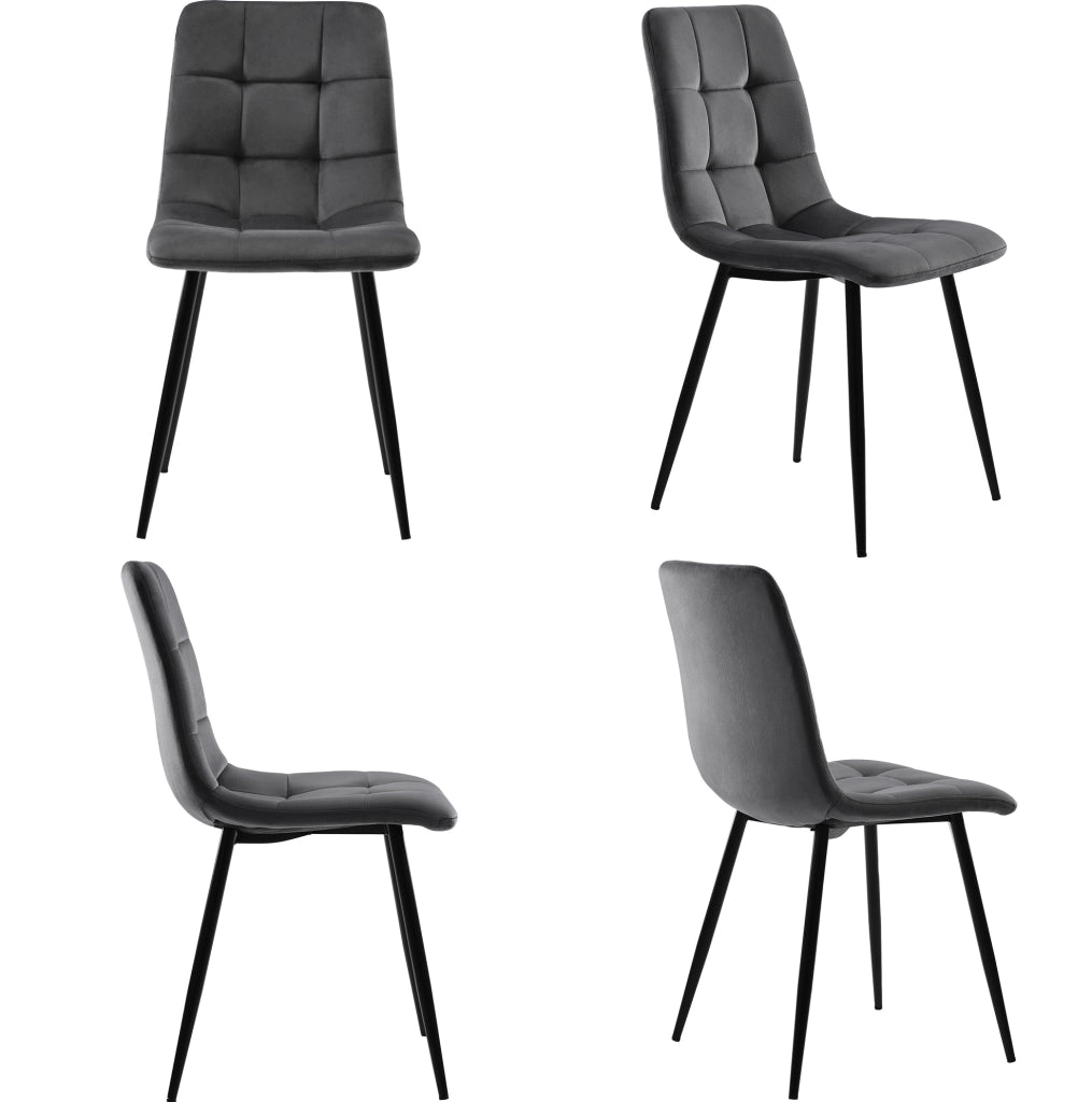 Set tavolo da pranzo 100x100 cm; moderno; MDF e metallo; multicolore