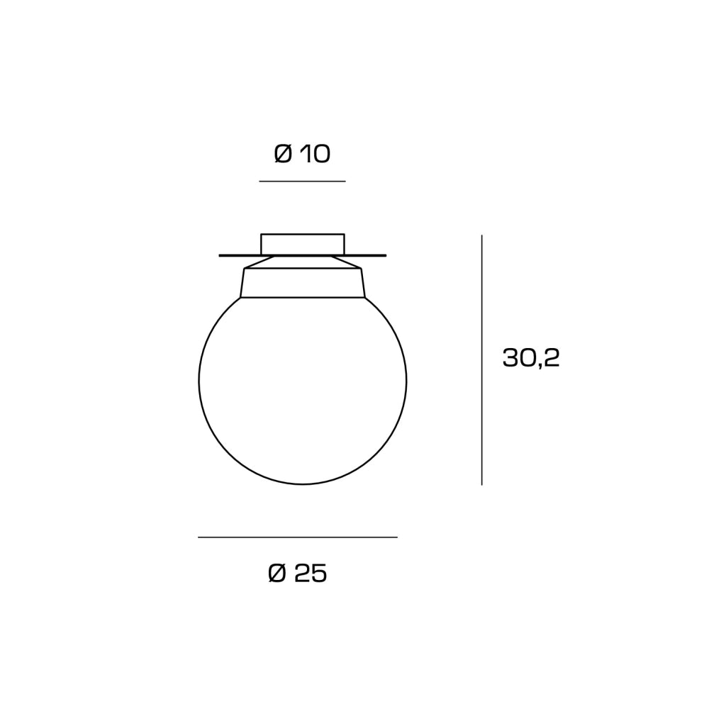JOTTO LAMPADA DA SOFFITTO IN METALLO COLORE ALLUMINIO VETRO SFUMATO AMBRA DA 25CM 1 LUCE ATTACCO GX53