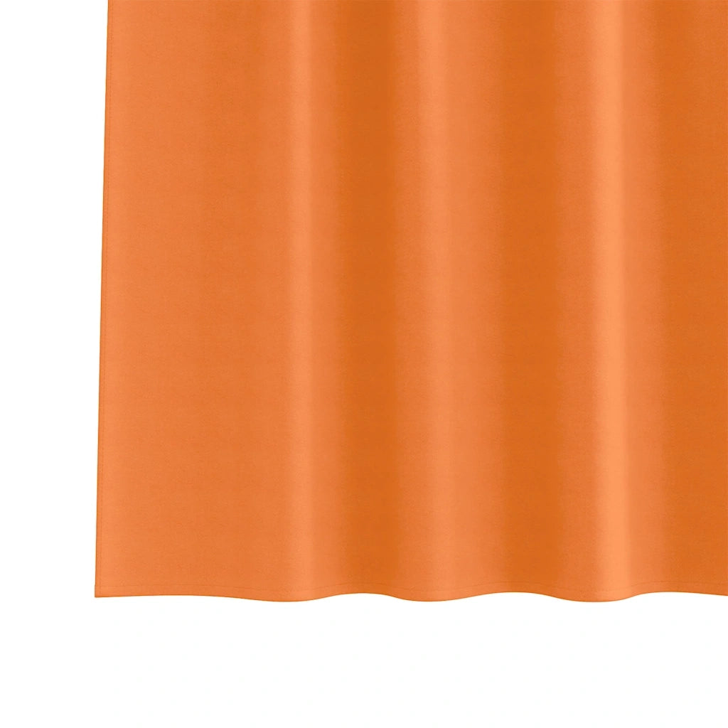 vidaXL Tende con tende 2 pcs Arancione Vivo Poliestere