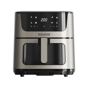 Friggitrice ad aria black & decker bxaf8000e inox e black - 8432406730106