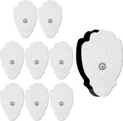 Adatto per elettrodi TENS - 10 elettrodi per confezione, elettrodi riciclabili, confezione a forma di palmo della mano per elettrodi terapeutici, elettrodi terapeutici autoadesivi (7x4 cm).