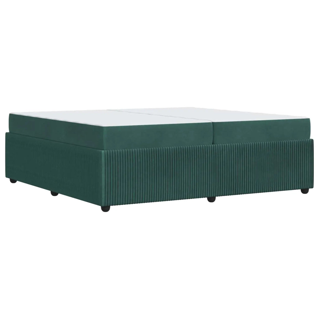 Struttura del letto Verde Scuro 200 x 200 cm Tessuto 3398441