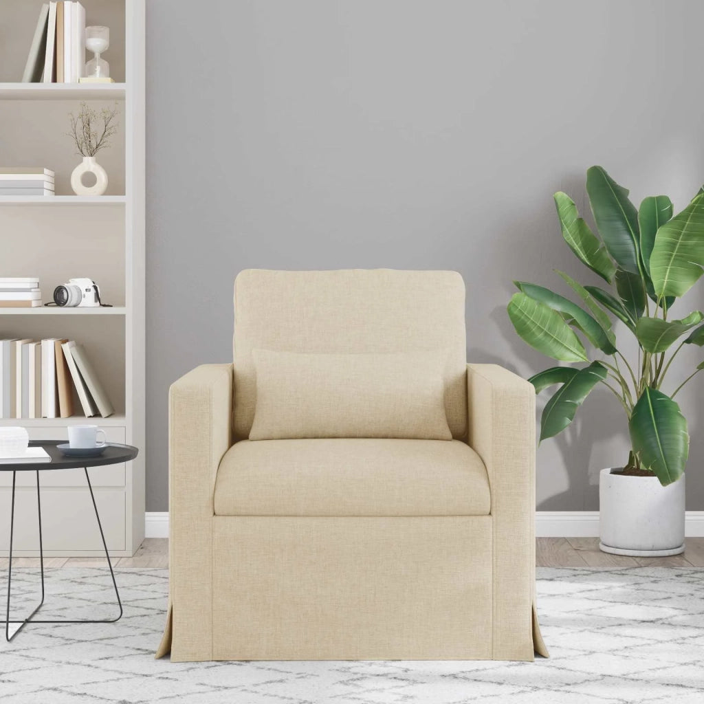 Divano | Divano da soggiorno | Sofa Crema 78 x 78 x 80 cm Tessuto