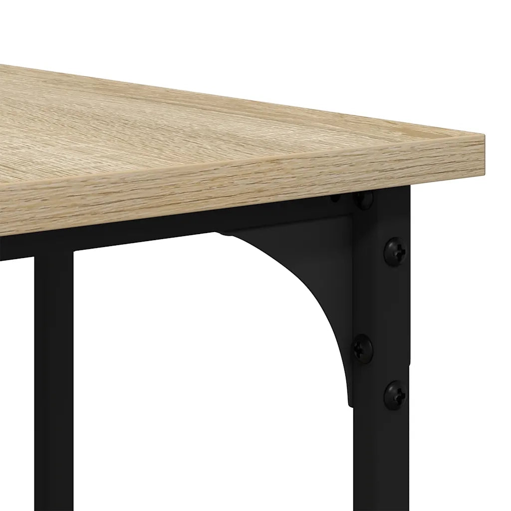 Scrivania | Tavolo da Ufficio Rovere Sonoma 139x139x75 cm in Legno Multistrato