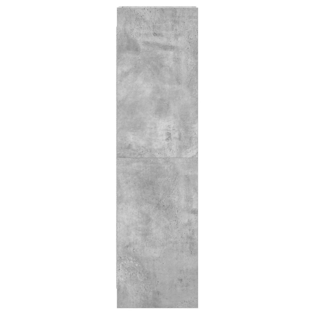 Libreria Grigio Concretè 30 x 30 x 111 cm Legno ingegnerizzato 8011278