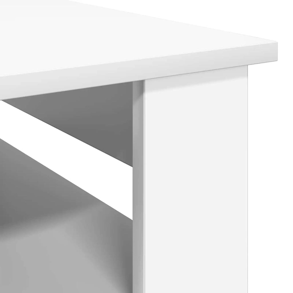 Tavolino da salotto Bianco 96 x 54 x 44 cm Legno multistrato 8000148
