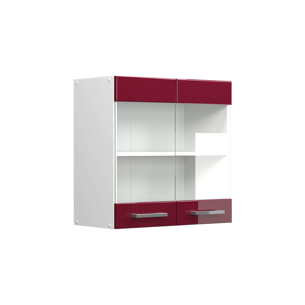Vicco Frontale cucina Rosso lucido 59.2 x 59 cm frontale del mobile per pensile con vetro