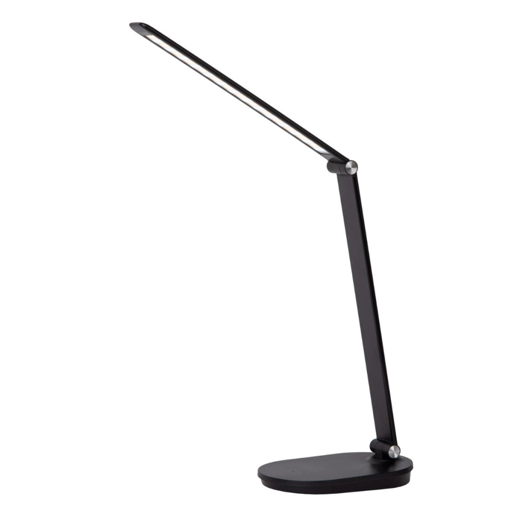 Lampada da scrivania nera LED 8W dimmer touch Lucide Aldwin