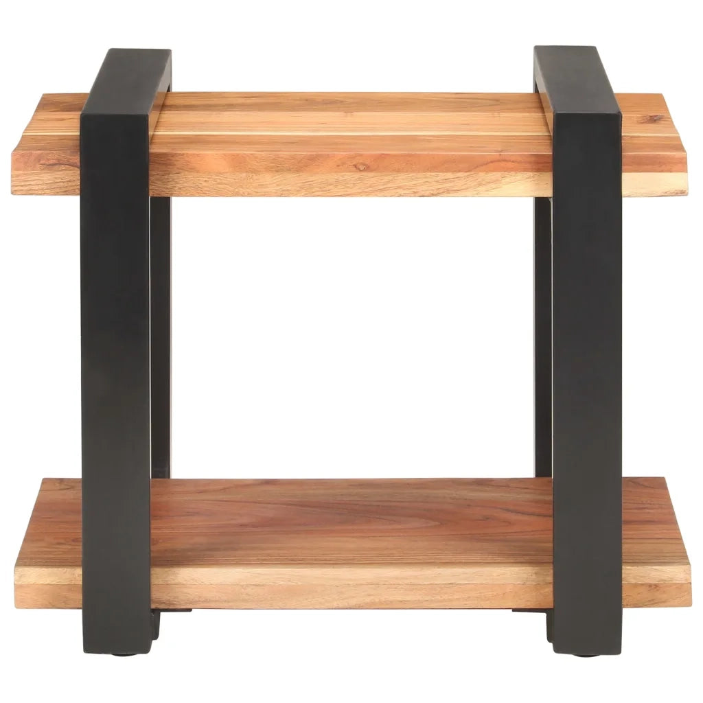 Comodino 50x40x40 cm in Legno Massello di Acacia cod mxl 30059